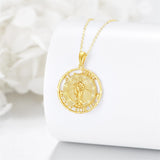 14K Gold St Christopher St Florian St Joseph St Jude St Michael St Patrick Pendant Necklace