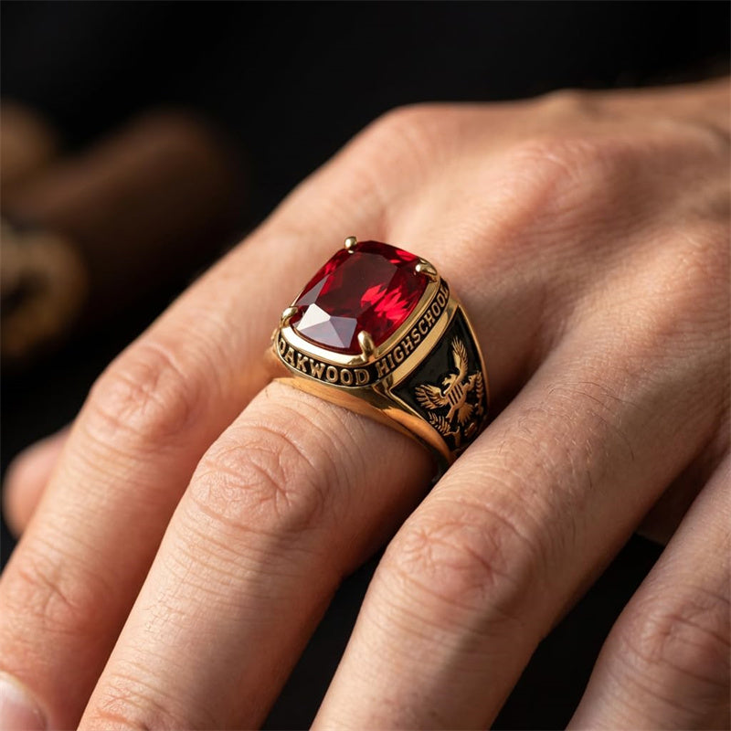 Copper Sterling Silver Custom Birthstone Engraved 2026 Class Ring