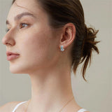 Sterling Silver Abalone Shell Cross Faith Hourglass Skull Leverback Earrings for Women