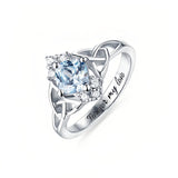 Sterling Silver Personalized Birthstone Engraved Ring