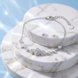 Sterling Silver Dragonfly Butterfly Cardinal Hummingbird Jesus Fish Lotus Daisy Sunflower Rose Faith Cross Bracelet