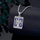 Sterling Silver Amulet Medal Viking Tree of Life Athena Lion Star of David Nefertiti Odin Raphael Pendant Necklace
