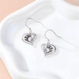 Sterling Silver Piano Drum Trumpet Music Dangle Earrings for Women
