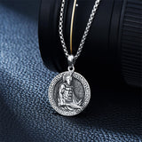 Sterling Silver Spartan Pendant Necklace