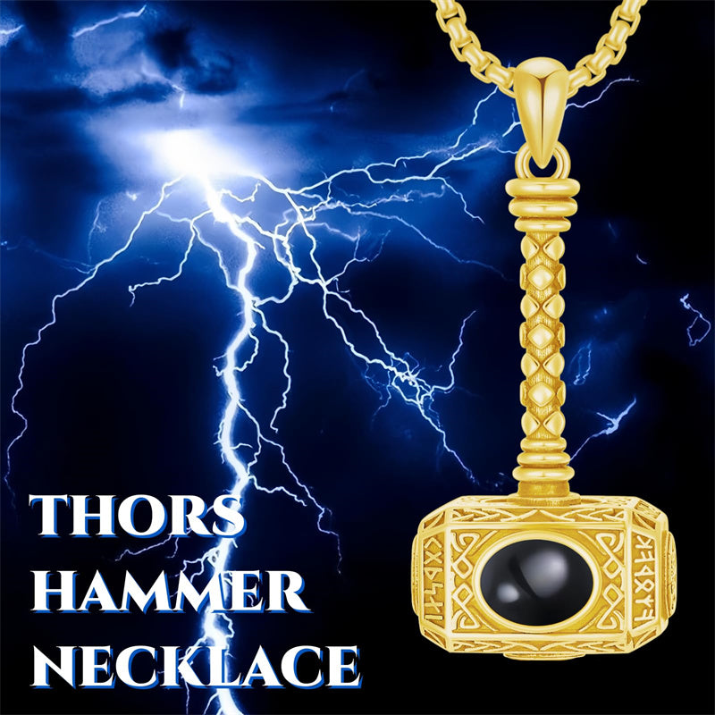 Sterling Silver Thors Hammer Urn Necklace for Ashes
