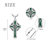 14K Gold Plated Celtic Vikin Cross Pendant Necklace Irish Jewelry Religious Protective Gift