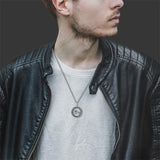 Sterling Silver Horse Viking Protection Pendant Necklace