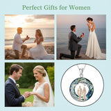 Sterling Silver  Crystal Tree of Life Mother Daughter Father Daughter Sisters Friends Pendant Necklace for Women