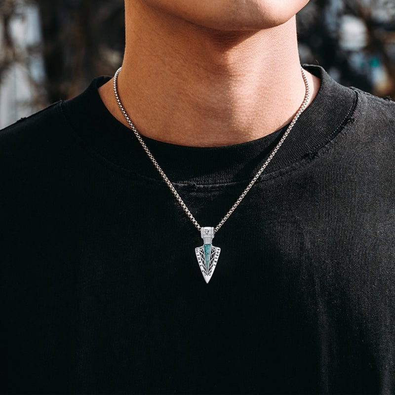 14K Gold Plated Turquoise Cross Pendant Necklace