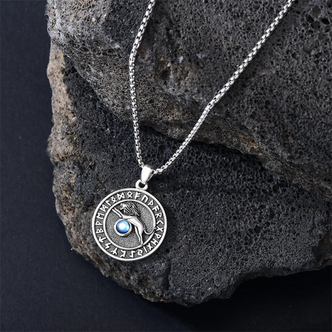 Sterling Silver Lion Tiger Satanic Goat Owl Scorpion Eagles Deer Pendant Necklace for Men