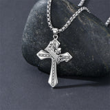 Sterling Silver Cross Christian Pendant Necklace