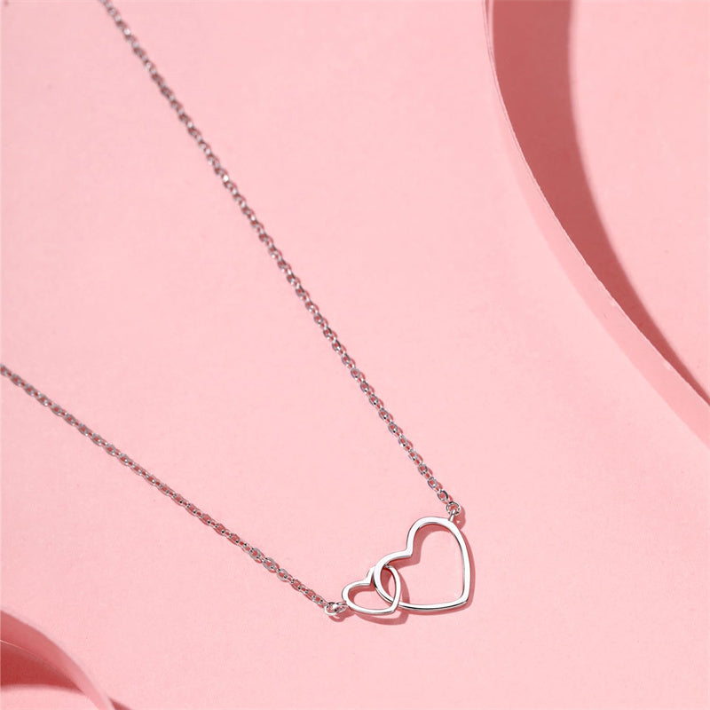 10K 14K 18K Solid Gold Heart Pendant Necklace Mothers Day Gift