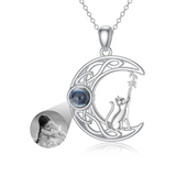 Cat Necklace Sterling Silver Personalized 100 Cat Neckalce Jewelry Cat Gift for Women Girls and Cat Lovers
