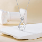 Sterling Silver 111 222 333 444 555 777 888 999 Infinity Angel Number Pendant Necklace