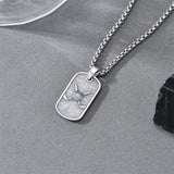 Sterling Silver Dog Tag Baseball Basketball Softball Soccer Pendant Necklace for Men