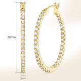 14K Gold Plated  Hoop Earrings for Women