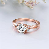 Sterling Silver 10K 14K 18K Gold Personalized Engraved 1 Carat  Moissanite Engagement Ring
