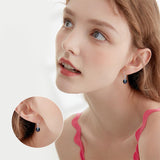 14k Solid Gold Freshwater Pearl Drop Leverback Earrings for women