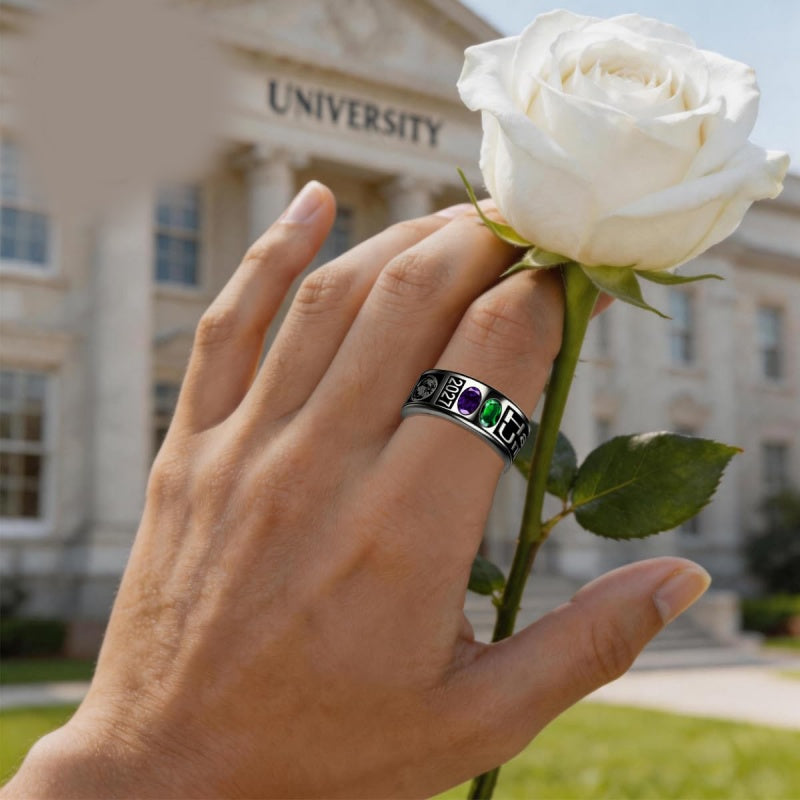 Copper Personalized Class Ring Graduation Gift
