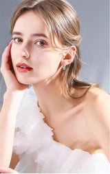925 Sterling Silver Cat Nature Hoop Earrings for Women Teen Girls
