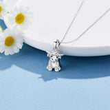 Highland Cow Urn Necklace for Ash 925 Sterling Silver Highland Cow Cremation Jewelry for Ashes Memory Jewelry for Women