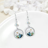 Silver Dangle Earrings for Women S925 Mustard Seed Earrings, Hooks Earrings