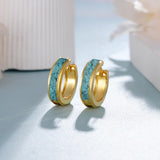 14K Gold Plated Viking  Hoop Earrings for Men