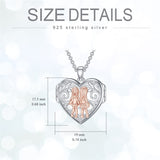 Sterling Silver Personalized Photo Mother Daughter Sister Pendant Necklace