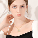 14K Gold Hummingbird Pendant Necklace