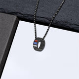 Sterling Silver 10K Gold 14K Gold 18K Gold Personalized Birthstone Engraved  Class Pendant Necklace