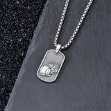 Sterling Silver Dog Tag Baseball Basketball Softball Soccer Pendant Necklace for Men