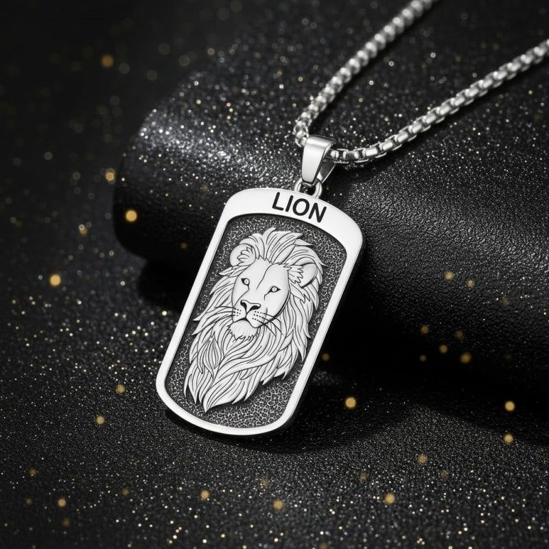 Sterling Silver Tiger Eagle Lion Dragon Phoenix Necklace for Men Animal Jewelry Gifts for Chrismas Birthday