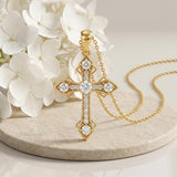14K Gold Plated Cross Necklaces for Women Faith Jewelry for  Anniversary Christmas Birthday Mother's Day