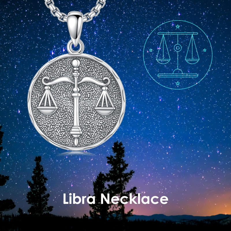 Sterling Silver Constellation Celestial Pendant Necklace Astrology Jewelry Birthday Gifts Christmas