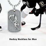 Sterling Silver Dog Tag Baseball Basketball Softball Soccer Pendant Necklace for Men