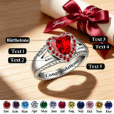 Sterling Silver Personalized Graduation Ring for Class of 2026