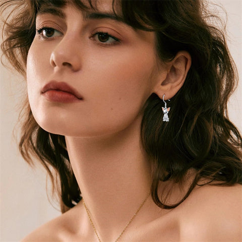 Sterling Silver Bee Butterfly Chicken Chihuahua  Dinosaur Frog Octopus Paw Print Platypus Dangle Earrings