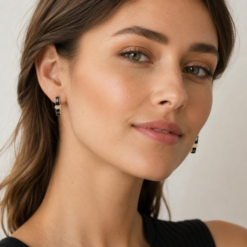 14K Gold Plated  Hoop Earrings for Her