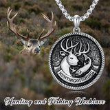 Sterling Silver Viking Dragon Eagle Wolf Animal Pendant Necklace for Men