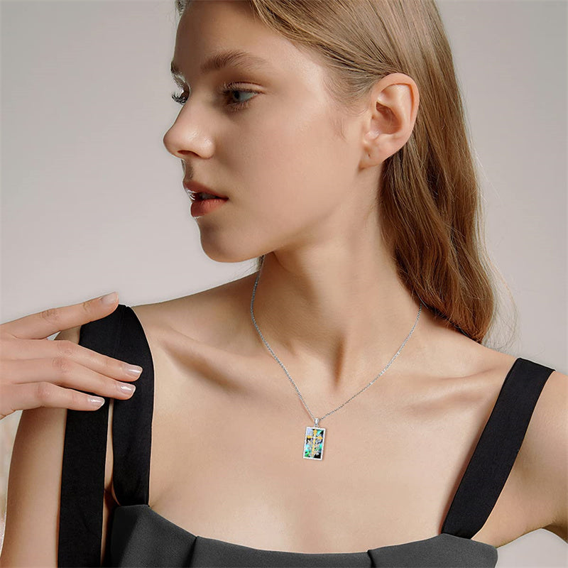 Sterling Silver Lion Semicolon Rose Sunflower Cross Pendant Religious Necklace