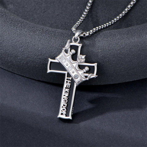 Sterling Silver Cross Christian Pendant Necklace