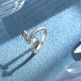Sterling Silver  Moonstone Snake Fox Cat Octopus Wolf Ring