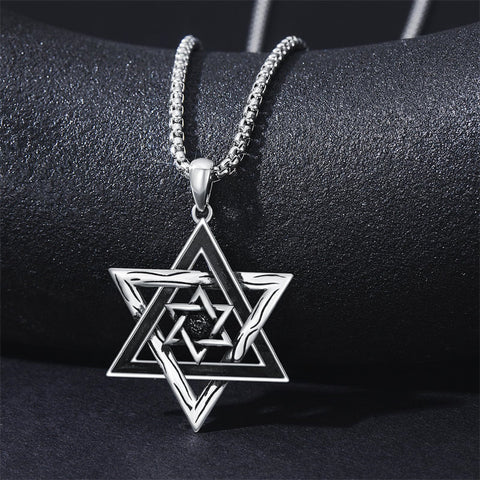 Sterling Silver Crown Jesus Fish Celtic Knot Chai  Lion Star of David Pendant Necklace