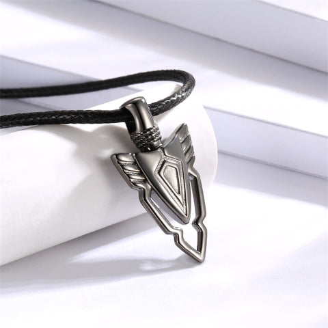 Sterling Silver Arrow Celtic Knot Cross Wolf Urn Necklace for Ashes