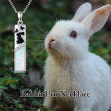 Sterling Silver  Opal Personalized Engraved Bar Pet  Butterfly Dragonfly Tree of Life  Urn Necklace for Ashes