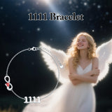 Sterling Silver Infinity Angel Number 111 333 444  777 Bracelet Gifts for Christmas Birthday