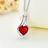 Sterling Silver Teardrop Urn Necklace Urn Necklace Keepsake Memorial Jewelry Gifts for Women Girls Men (with Filling Tool)