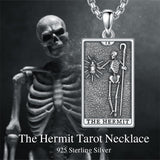 Sterling Silve Sun Moon Star Strength Lovers Death Devil Fool Tarot Card Pendant Necklace