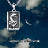 Sterling Silver Sun Moon Lovers Tarot Card Photo Locket Necklace