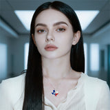 Sterling Silver Jamaica America Texas Africa Map Pendant Necklace Country Map Chain Jewelry Gifts